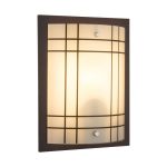   GLOBO 48089W KADAVU Falikar sötétbarna fa/üveg, BxH:225x290, AL:60, exkl. 1xE27 60W 230V