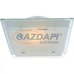   GLOBO 48168 INDI Mennyezeti lámpa, E27, ILLU, 60W, 230V, króm, fém fehér, üveg