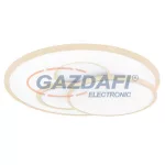   GLOBO 48279-48 TARABINA Mennyezeti lámpa fém fehér alaplap, akril opál búra króm dekorral a 3 karikán. fényerőszabályzó, színhőmérsékletváltó funkciókkal, távirányítóval. DM:18, 5/21, 5/30cm, Ø:500, H:90, 1xLED 48W 230V, 250-2600lm