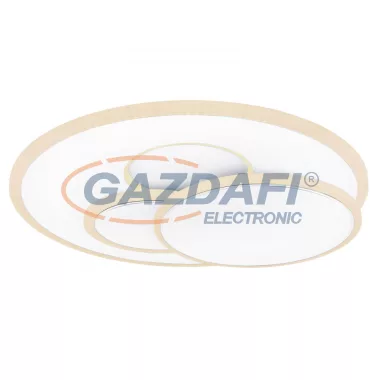 GLOBO 48279-48 TARABINA Mennyezeti lámpa fém fehér alaplap, akril opál búra króm dekorral a 3 karikán. fényerőszabályzó, színhőmérsékletváltó funkciókkal, távirányítóval. DM:18, 5/21, 5/30cm, Ø:500, H:90, 1xLED 48W 230V, 250-2600lm