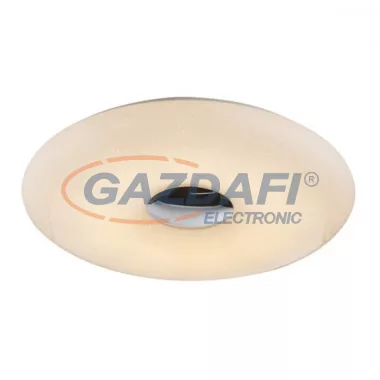GLOBO 48390-60 Osha Mennyezeti lámpa, 60W, 6500 K, 3800 Lm, fém fehér, króm, akril opál, szikra dekor