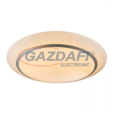 GLOBO 48391-60 Osha Mennyezeti lámpa, 60W, 6500 K, 4000 Lm, fém fehér, ezüst, akril opál, szikra dekor