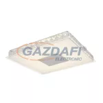   GLOBO 49336-16 DENNI Mennyezeti lámpa fém ezüst váz, opál üveg búrával benne akril-kristály dekorral. LxBxH:300x300x40, inkl. 1xLED 16W 230V, 1080lm, 4000K