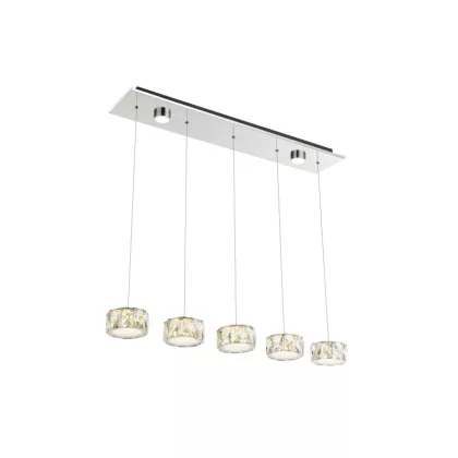   GLOBO 49350-52H Amur Beltéri lámpa, 48W, 4000 K, 3700 Lm, K5 kristályok, króm/akril