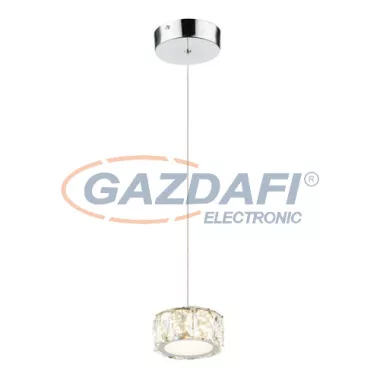 GLOBO 49350H Amur Beltéri lámpa,8W, 4000 K, 620 Lm, K5 kristályok, króm/akril