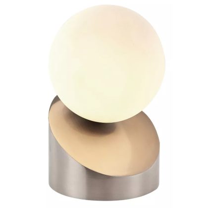   GLOBO 50300101 ALISA LED asztali lámpa 3W 230V IP20 1xG9 LED nikkel matt d=100 mm 275lm 3000K