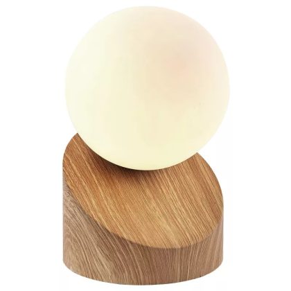   GLOBO 50300146 ALISA LED asztali lámpa 3W 230V IP20 1xG9 LED fa hatású d=100 mm 275lm 3000K