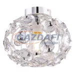   GLOBO 51500-1D LUGGO Mennyezeti lámpa króm, akril . Ø250, H:220, exkl. 1xE27 60W 230V