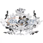   GLOBO 51529-3 RAINBOW Mennyezeti lámpa, 40W, 3x E14, króm, akril kristályok