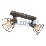   GLOBO 54019-2 GRAMMY Spotlámpa fém szürke antikolt. HxSZxM:350x155x190, exkl. 2xE27 40W 230V