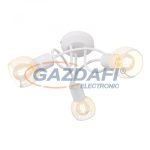   GLOBO 54028-3W FIASTRA Mennyezeti lámpa fém fehér, fehér dróthálóból szőtt búrával. Ø:360, H:200, exkl. 3xE14 40W 230V