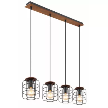 GLOBO 54037-4H WILLA Függeszték E27 40W 230V IP20