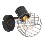   GLOBO 54054-1 BEVERONE Spotlámpa fém grafitszürke. Kapcsolóval. BxH:120x165, AL:160, exkl. 1xE27 40W 230V