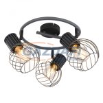   GLOBO 54054-3 BEVERONE Spotlámpa fém grafitszürke. D:280, H:185, exkl. 3xE27 40W 230V