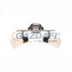   GLOBO 541012-2 Virunga Mennyezeti lámpa, 40W, 2x E14, króm, fém fekete, üveg