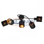   GLOBO 54121-5 TROY Mennyezeti lámpa,8W, 5x E14, fém fekete, matt, króm, bársony fekete, műanyag, arany