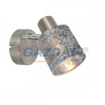   GLOBO 54122-1 ALYS Fali lámpa,8W, E14, nikkel matt, króm, bársony, műanyag, ezüst