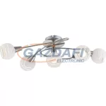   GLOBO 54341-5 ELLIOTT Mennyezeti lámpa, LED 5W, 5x E14, 3000 K, 5x 320 Lm, nikkel matt, üveg