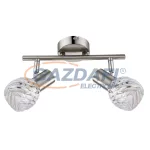   GLOBO 54344-2O BORONIA Spot matt króm/üveg,LxB:250x80, exkl. 2xE14 40W 230V