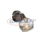   GLOBO 54347-1 Isla Fali lámpa, LED 4W, E14, 3000 K, 196 Lm, bronz, króm, üveg