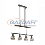   GLOBO 54347-4Z Isla Függesztékes lámpa, LED 4W, 4x E14, 3000 K, 4x 196 Lm, bronz, üveg
