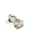 GLOBO 54348-1 Roman Fali lámpa, LED 4W, E14, 3000 K, 200 Lm, nikkel matt, króm, üveg