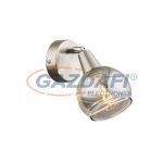   GLOBO 54348-1 Roman Fali lámpa, LED 4W, E14, 3000 K, 200 Lm, nikkel matt, króm, üveg