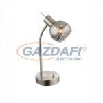   GLOBO 54348-1T Roman Asztali lámpa, LED 4W, E14, 3000 K, 200 Lm, nikkel matt, üveg