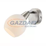   GLOBO 54351-1RGB Elliott Fali lámpa, RGBW LED 3,5W, E14, 180 Lm, nikkel matt, üveg