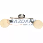   GLOBO 54351-2RGB Elliott Mennyezeti lámpa, RGBW LED 3,5W, 2x E14, 2x 180 Lm, nikkel matt, üveg