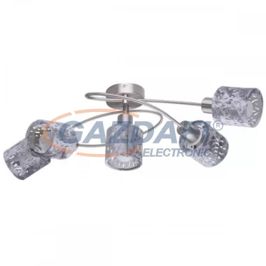 GLOBO 54353-1 Itasy Mennyezeti lámpa, 40W, E14, antik réz, fa, üveg