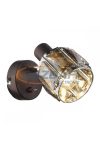 GLOBO 54357-1 INDIANA Fali lámpa, 40W, E14, bronz, króm, füstös hatású üveg kristály