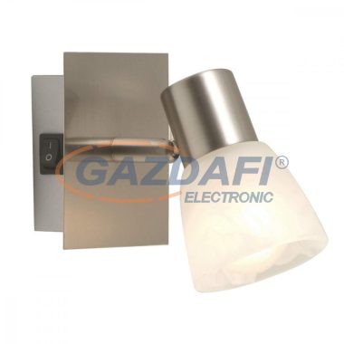 GLOBO 54530-1 PARRY Fali lámpa, 40W, E14, nikkel matt, üveg