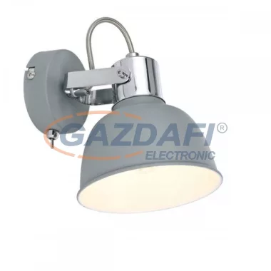 GLOBO 54640-1 GERDA Fali lámpa, 25W, E14, matt szürke, króm