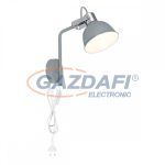   GLOBO 54640-1W GERDA Fali lámpa, 25W, E14, matt szürke, króm