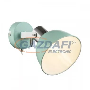 GLOBO 54641-1 ROLI Fali lámpa, 25W, E14, menta színű, króm GLOBO 54641-1 ROLI Fali lámpa, 25W, E14, menta színű, króm