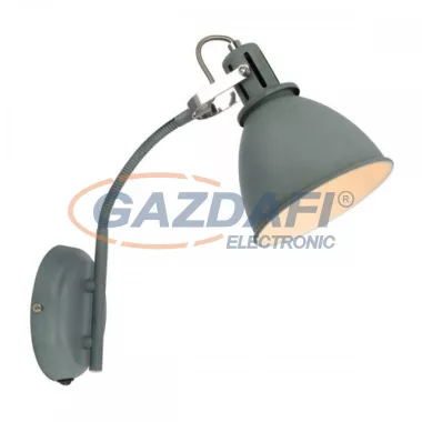 GLOBO 54646S JONAS Fali lámpa, 40W, E14, szürke, króm, fém fehér