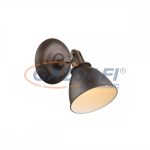   GLOBO 54647-1 Giorgio Fali lámpa, 40W, E14, rozsda hatású, fém fehér