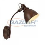   GLOBO 54647-1W GIORGIO Fali lámpa, 40W, E14, rozsda hatású, fém fehér