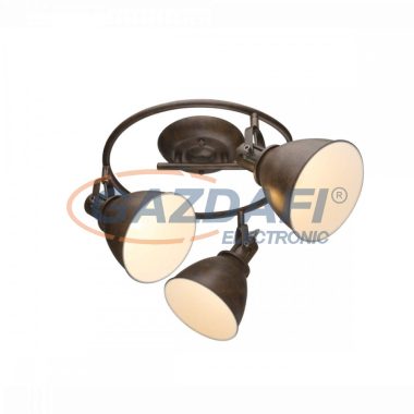 GLOBO 54647-3 Giorgio Mennyezeti lámpa, 40W, 3x E14, rozsda hatású, fém fehér