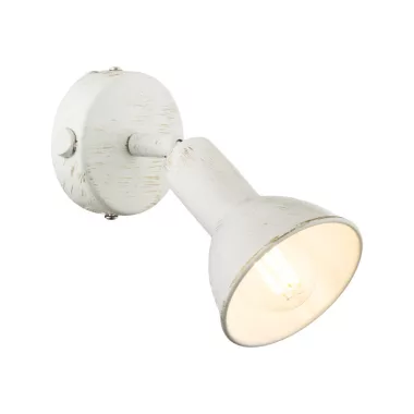 GLOBO 54648-1 Caldera Fali lámpa, 40W, E14, arany lencse, fém fehér GLOBO 54648-1 Caldera Fali lámpa, 40W, E14, arany lencse, fém fehér