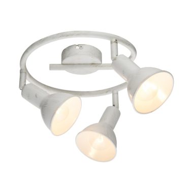 GLOBO 54648-3 Caldera Mennyezeti lámpa, 40W, 3x E14, fém fehér, arany lencsével
