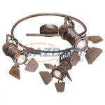   GLOBO 54650-3 EGON Mennyezeti lámpa, 50W, 3x GU10, rozsda hatású