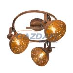   GLOBO 54652-3 CELINE Mennyezeti lámpa, 25W, 3x E14, rozsda hatásu