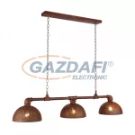   GLOBO 54652-3H CELINE Függeszték , 40W , 3x E27 , rozsda hatású , textilkábellel