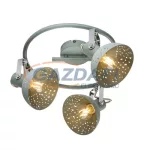   GLOBO 54653-3 FABIAN Mennyezeti lámpa, 25W, 3x E14, szürke, króm