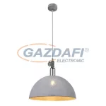   GLOBO 54653H FABIAN Függeszték , 60W , E27 , antik szürke , króm , textilkábel
