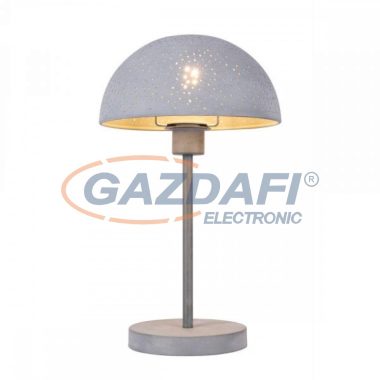 GLOBO 54653T FABIAN Asztali lámpa, 40W, E27, fémszürke, textilkábel