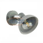   GLOBO 54658-1 DAISY Fali lámpa, 40W, E14, szürke, króm, üveg