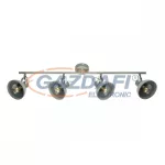   GLOBO 54658-4 DAISY Mennyezeti lámpa, 40W, 4x E14, szürke, króm, üveg